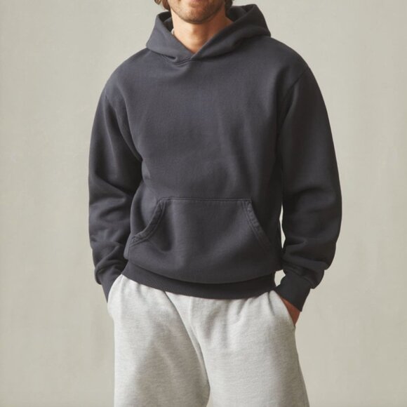 NEW American Giant Mens XL Washed Black Unisex American Vintage Pullover Hoodie
